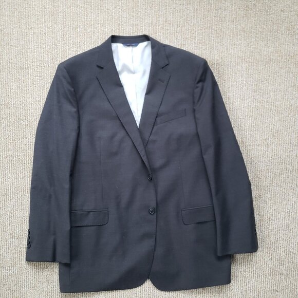 Brooks Brothers Explorer Madison Fit 2pc Suit 48R 37x28 Black Read - Picture 2 of 15